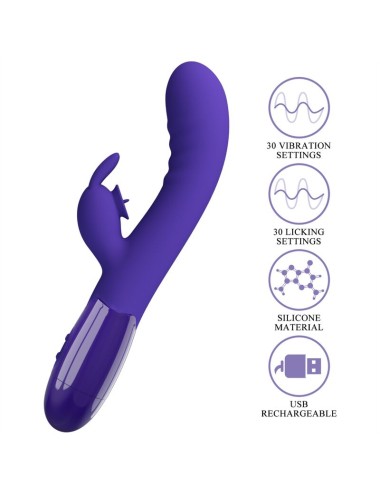 PRETTY LOVE - CERBERUS YOUTH VIBRADOR RABBIT VIOLETA