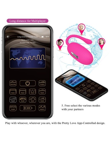 PRETTY LOVE - DOREEN HUEVO VIBRADOR RECARGABLE MAGENTA