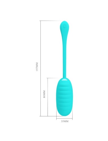 PRETTY LOVE - KIRK HUEVO VIBRADOR RECARGABLE VERDE CLARO