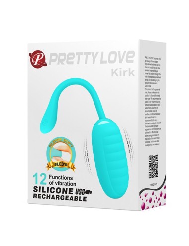 PRETTY LOVE - KIRK HUEVO VIBRADOR RECARGABLE VERDE CLARO