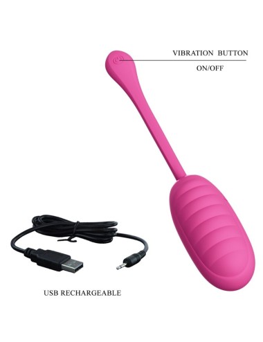 PRETTY LOVE - CATALINA HUEVO VIBRADOR RECARGABLE ROSA