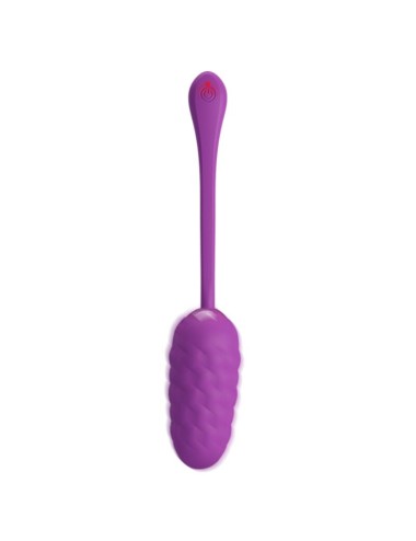 PRETTY LOVE - HUEVO VIBRADOR CON TEXTURA MARINA RECARGABLE MORADO