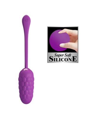 PRETTY LOVE - HUEVO VIBRADOR CON TEXTURA MARINA RECARGABLE MORADO