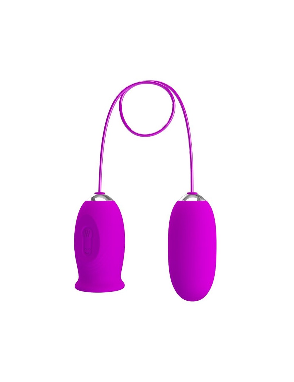 PRETTY LOVE - DAISY HUEVO DUAL VIBRADOR RECARGABLE MORADO