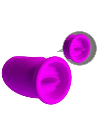 PRETTY LOVE - DAISY HUEVO DUAL VIBRADOR RECARGABLE MORADO