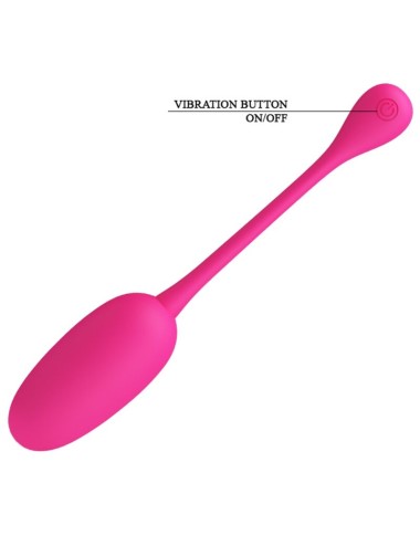 PRETTY LOVE - KNUCKER HUEVO VIBRADOR RECARGABLE ROSA