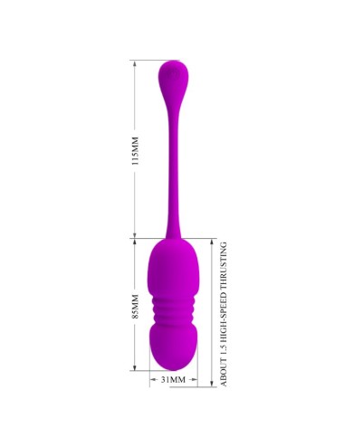 PRETTY LOVE - CALLIE HUEVO VIBRADOR RECARGABLE MORADO