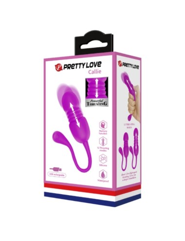 PRETTY LOVE - CALLIE HUEVO VIBRADOR RECARGABLE MORADO