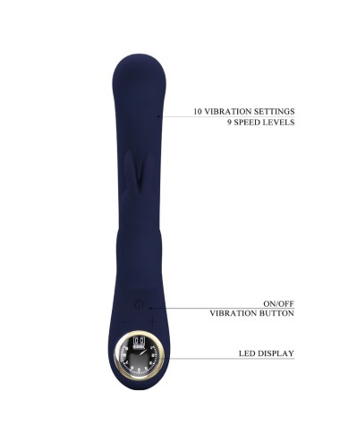 PRETTY LOVE - LAMAR VIBRADOR RABBIT & PUNTO G AZUL