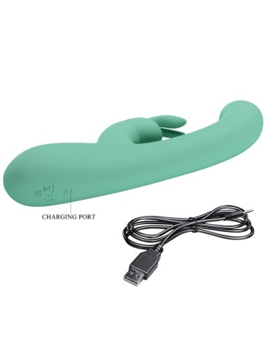 PRETTY LOVE - LAMAR VIBRADOR RABBIT & PUNTO G VERDE