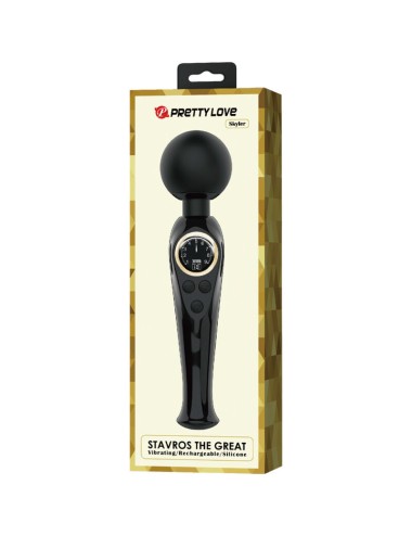 PRETTY LOVE - SKYLER VIBRADOR WAND NEGRO