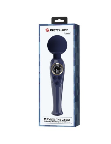 PRETTY LOVE - SKYLER VIBRADOR WAND AZUL