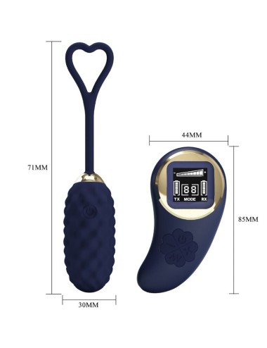 PRETTY LOVE - VIVIAN HUEVO VIBRADOR CONTROL REMOTO AZUL