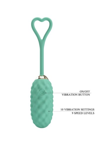 PRETTY LOVE - VIVIAN HUEVO VIBRADOR CONTROL REMOTO VERDE