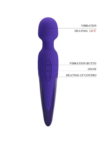 PRETTY LOVE - ANTONY YOUTH VIBRADOR WAND EFECTO CALOR VIOLETA