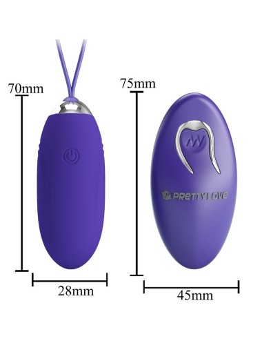 PRETTY LOVE - JENNY YOUTH HUEVO VIBRADOR CONTROL REMOTO VIOLETA