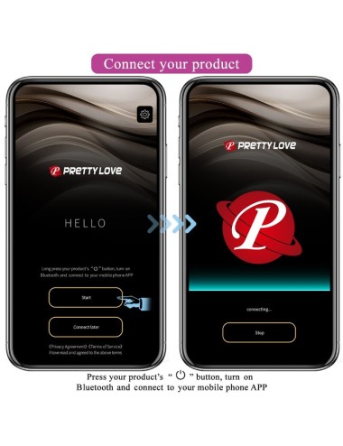 PRETTY LOVE - NYMPH HUEVO VIBRADOR CONTROLADO POR APP VIOLETA