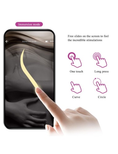 PRETTY LOVE - NYMPH HUEVO VIBRADOR CONTROLADO POR APP VIOLETA