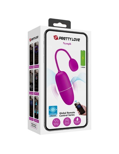 PRETTY LOVE - NYMPH HUEVO VIBRADOR CONTROLADO POR APP VIOLETA