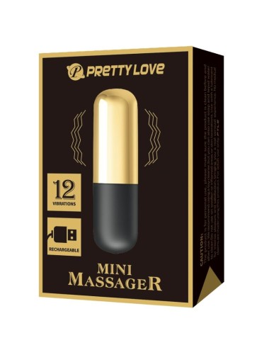 PRETTY LOVE - BALA VIBRADOR RECARGABLE DORADO