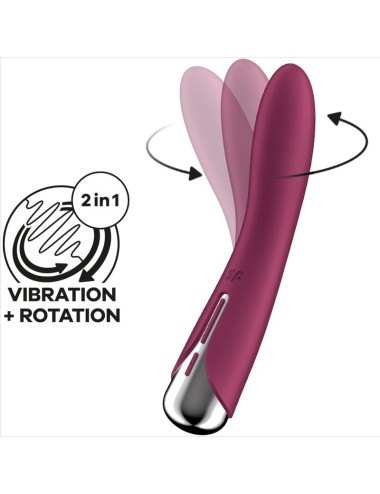 SATISFYER - SPINNING VIBE 1 VIBRADOR ROTADOR G-SPOT RED