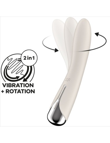 SATISFYER - SPINNING VIBE 1 VIBRADOR ROTADOR G-SPOT BEIGE