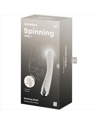 SATISFYER - SPINNING VIBE 1 VIBRADOR ROTADOR G-SPOT BEIGE