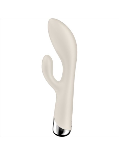 SATISFYER - SPINNING RABBIT 1 ESTIMULACION CLITORIS Y PUNTO G BEIGE