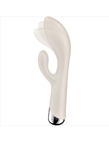 SATISFYER - SPINNING RABBIT 1 ESTIMULACION CLITORIS Y PUNTO G BEIGE