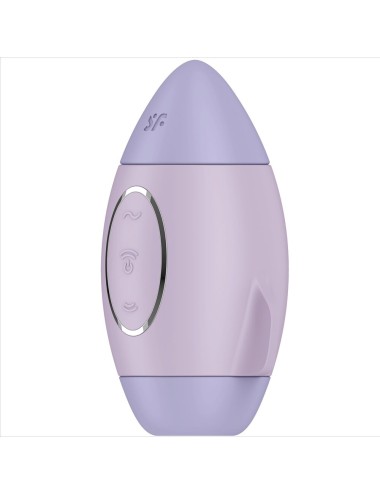 SATISFYER - MISSION CONTROL LILA VIBRADOR PEQUEÑO DE DOBLE IMPULSO