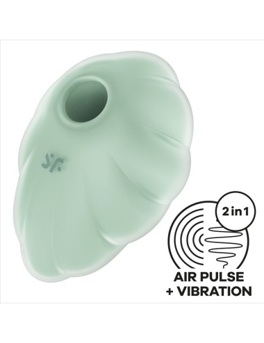 SATISFYER - CLOUND DANCER VERDE VIBRADOR AIR PULSE