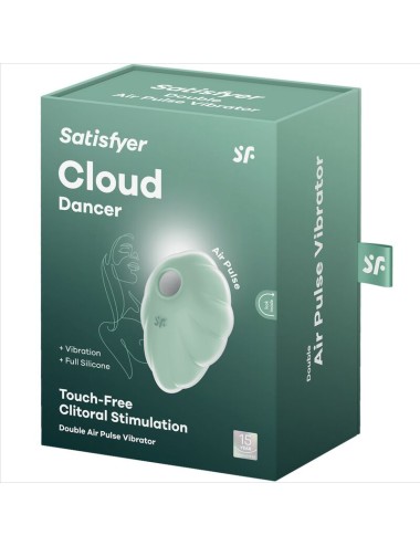 SATISFYER - CLOUND DANCER VERDE VIBRADOR AIR PULSE