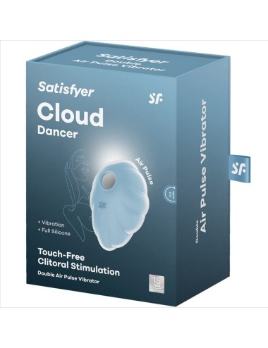 SATISFYER - CLOUND DANCER AZUL VIBRADOR AIR PULSE