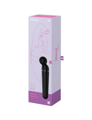 SATISFYER - PLANET WAND-ER MASAJEADOR VIBRADOR NEGRO