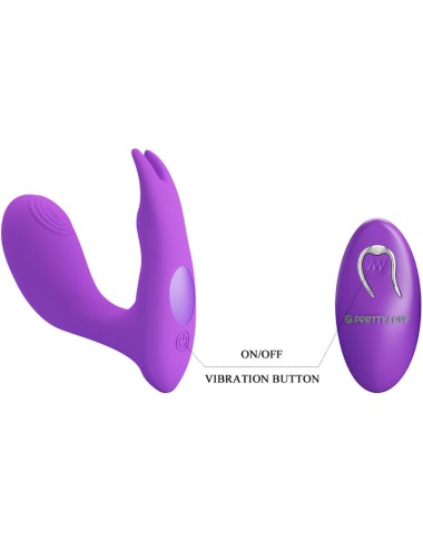 PRETTY LOVE - IDABELLE VIBRATION & PULSATION CONTROL REMOTO VIOLETA