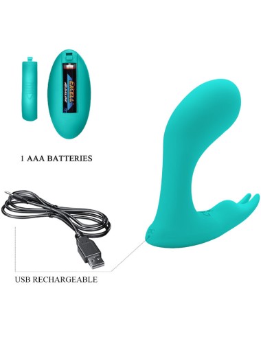PRETTY LOVE - IDABELLE VIBRATION & PULSATION CONTROL REMOTO AZUL
