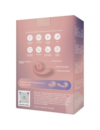 SNAIL VIBE - GIZI ESTIMULADOR DUAL ROSA