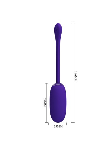 PRETTY LOVE - JULIUS HUEVO VIBRADOR IMPERMEBLE & RECARGABLE LILA