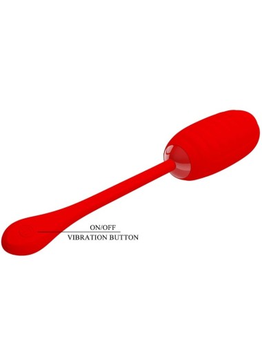 PRETTY LOVE - KIRK HUEVO VIBRADOR RECARGABLE ROJO