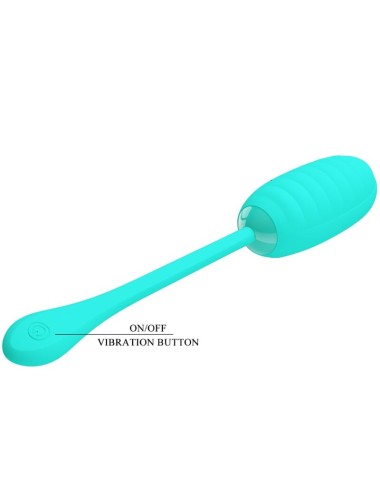 PRETTY LOVE - KIRK HUEVO VIBRADOR RECARGABLE VERDE AGUA