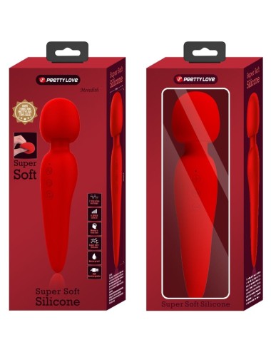PRETTY LOVE - MEREDITH MASAJEADOR 12 MODOS VIBRACION ROJO
