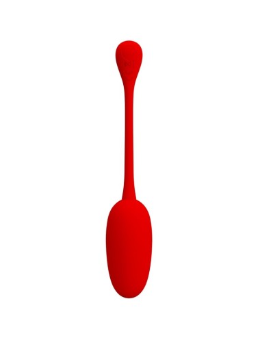 PRETTY LOVE - KNUCKER HUEVO VIBRADOR RECARGABLE ROJO