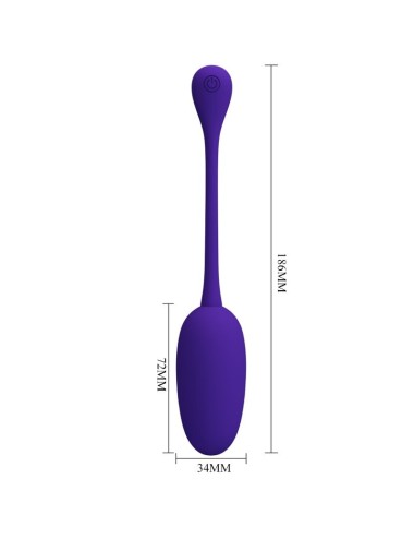 PRETTY LOVE - KNUCKER HUEVO VIBRADOR RECARGABLE LILA