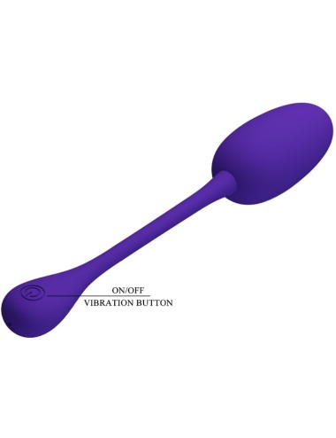 PRETTY LOVE - KNUCKER HUEVO VIBRADOR RECARGABLE LILA