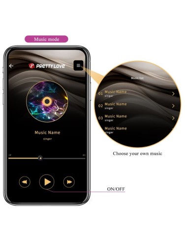 PRETTY LOVE - JAYLEEN VIBRADOR APP CONTROL REMOTO LILA