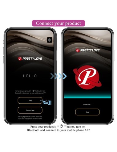 PRETTY LOVE - CATALINA VIBRADOR APP CONTROL REMOTO LILA