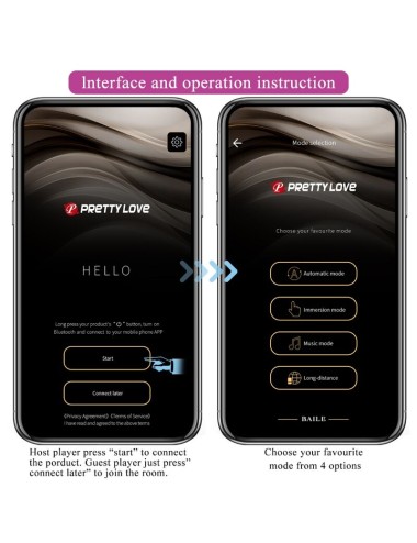 PRETTY LOVE - CATALINA VIBRADOR APP CONTROL REMOTO LILA