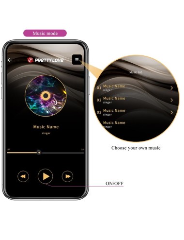 PRETTY LOVE - CATALINA VIBRADOR APP CONTROL REMOTO LILA
