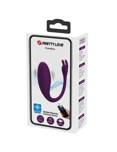 PRETTY LOVE - CATALINA VIBRADOR APP CONTROL REMOTO LILA