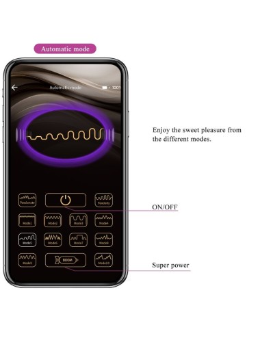 PRETTY LOVE - ELVIRA KEGEL BALLS APP CONTROL REMOTO MORADO